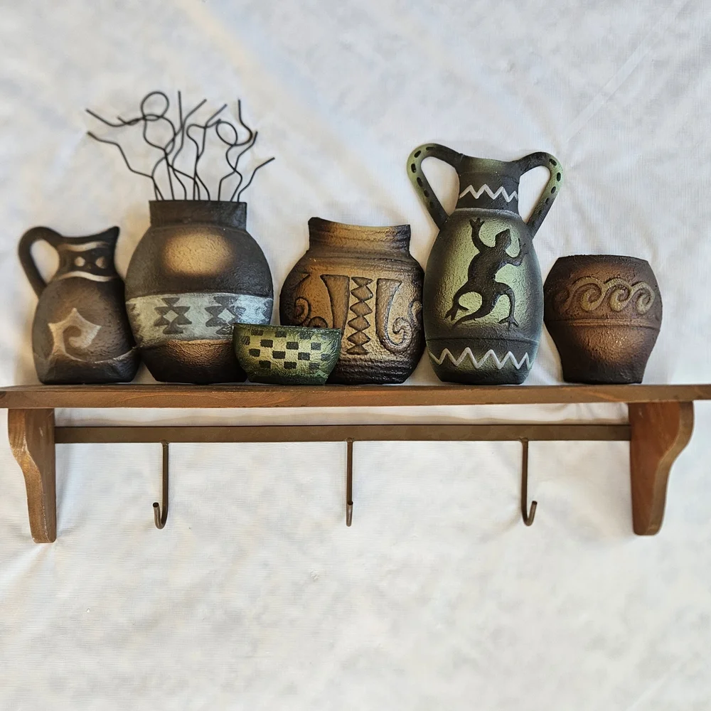 Southwestern Aztec Wooden Shelf 23.5